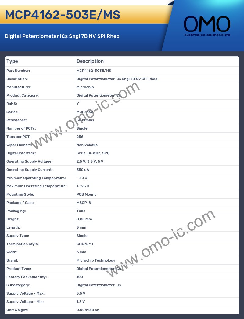MCP4162-503E/MS