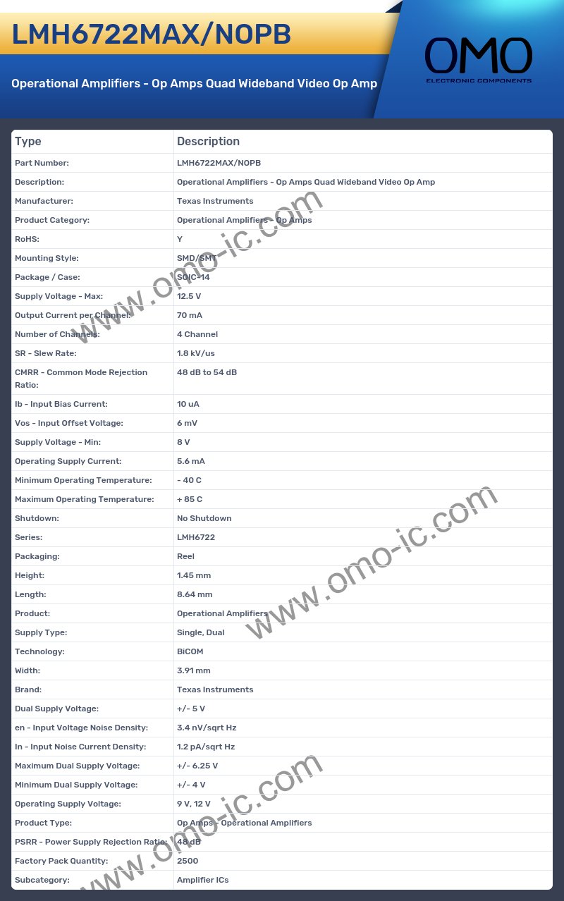 LMH6722MAX/NOPB