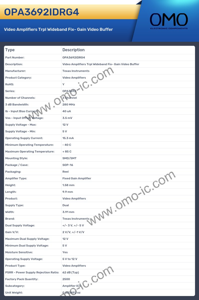 OPA3692IDRG4