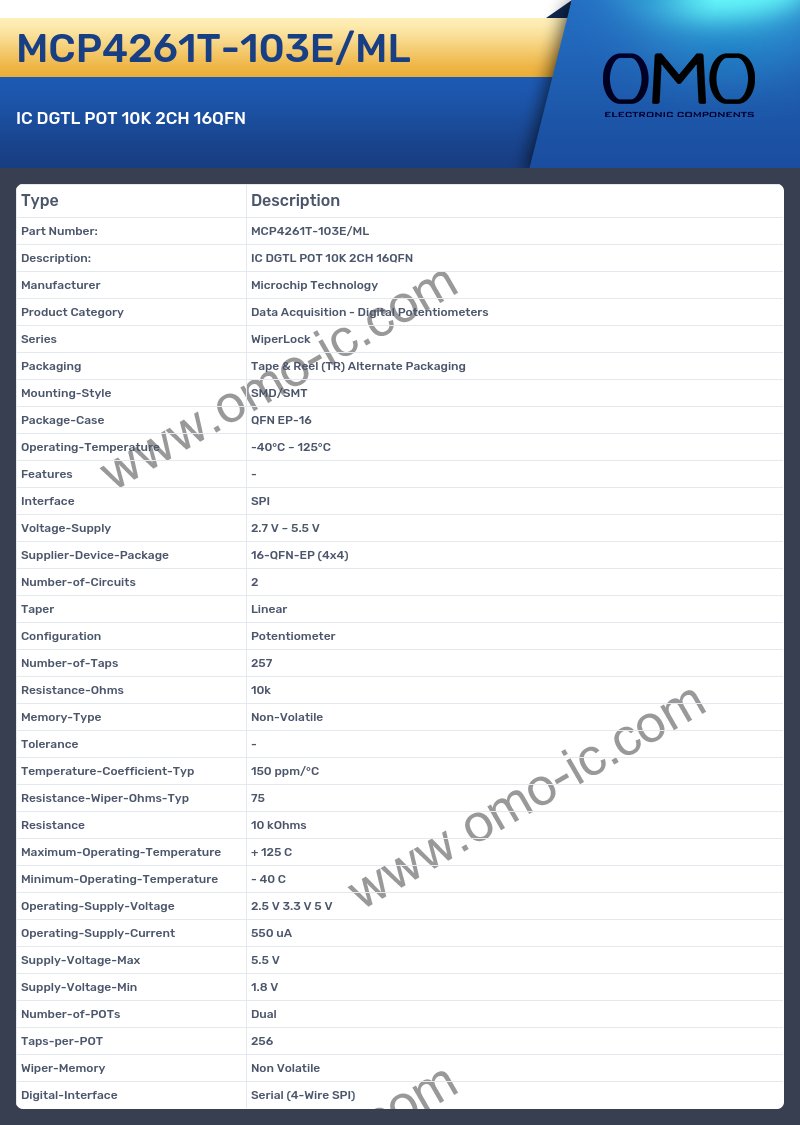 MCP4261T-103E/ML