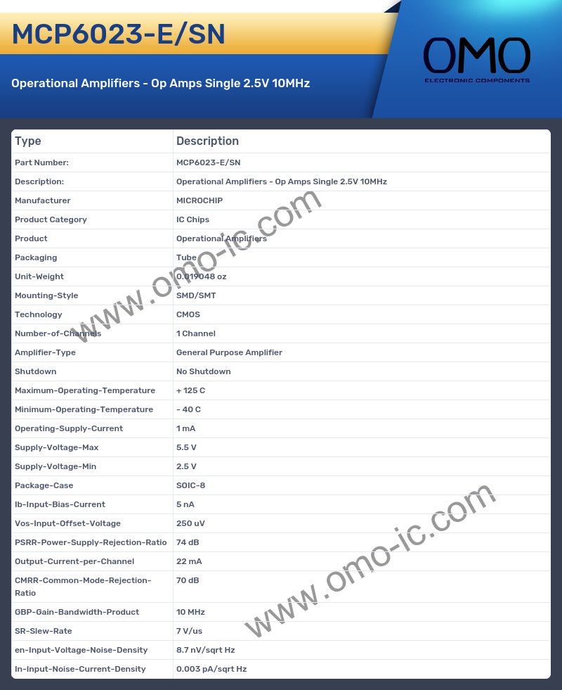 MCP6023-E/SN