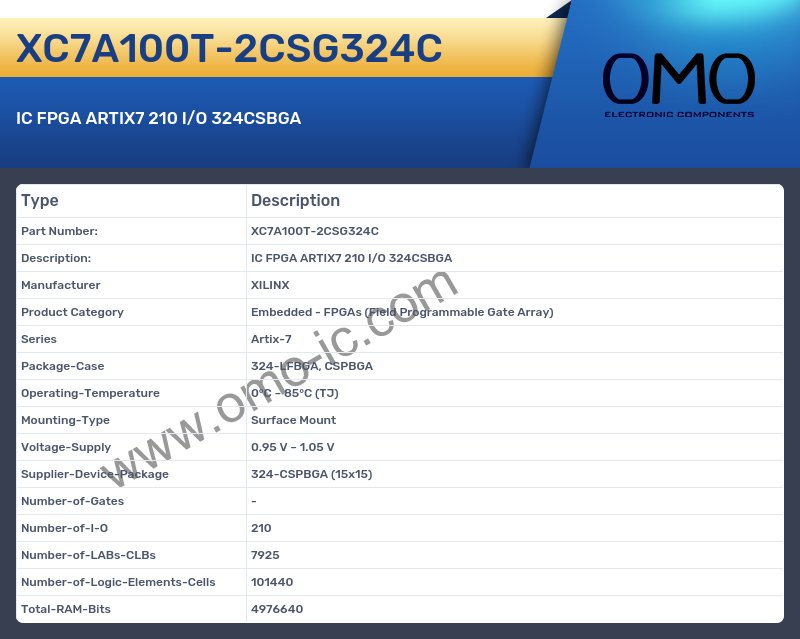 XC7A100T-2CSG324C