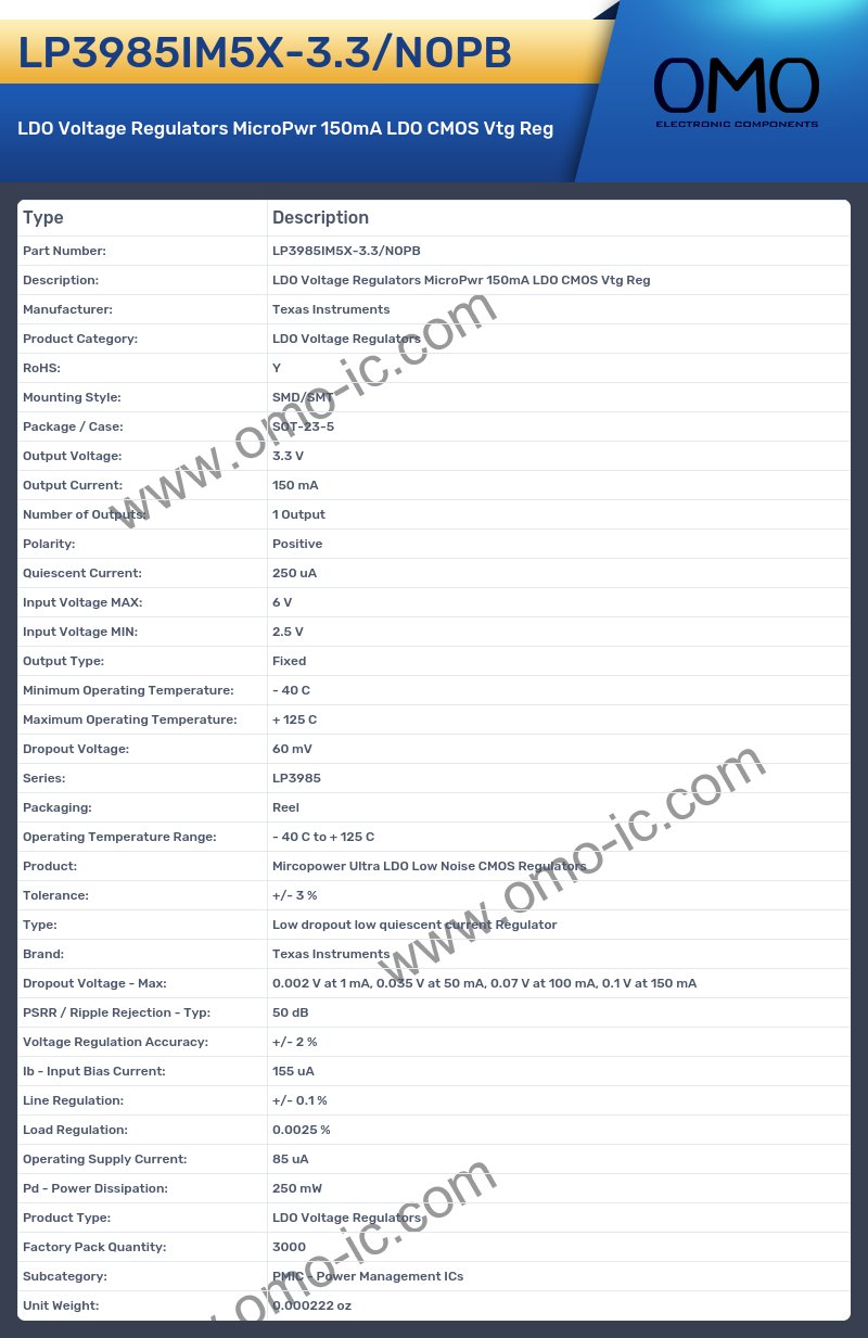 LP3985IM5X-3.3/NOPB