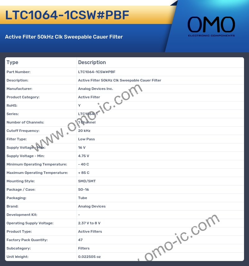 LTC1064-1CSW#PBF