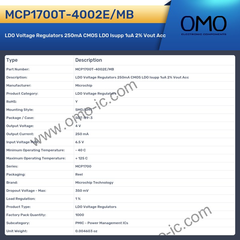 MCP1700T-4002E/MB