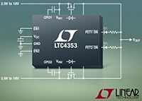 LTC4353 Dual Low Voltage Ideal Diode Controller