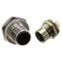 M12 PCB/Panel Connectors 8/12 Pin